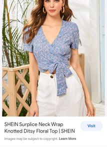 ****BLUE DITSY TOP****