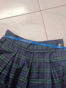 Plaid Pleated Skirt, uniform skirt 28 size