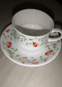 Floral Tea Cup & Saucer