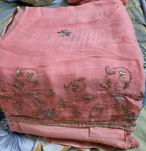 Pure Ciffon Saree Absolutely New