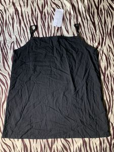 Black Linen Cami Top