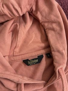 Pink Cropped Hoodie