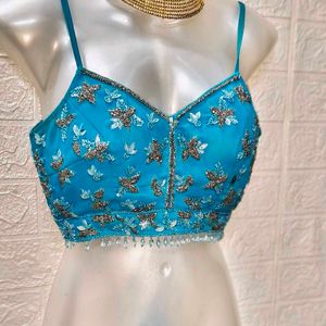 Heavy Embroidery And Bead Work Blouse