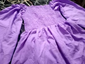 Tiered Long Sleeve Dress