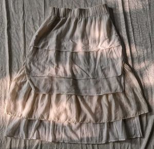 Cottage Core White Skirt