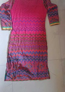 Pink Gujarati Style Kurti