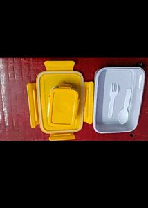 Combo Of 2 Plastic Lunch Boxes