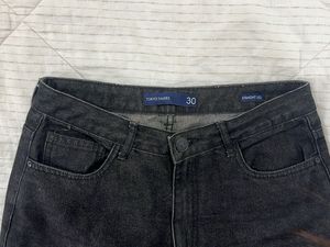 Straight Leg Jeans - black/ dark grey
