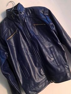 Double Sided Jacket Lether &amp; Furry Black