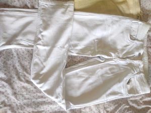 White Straight Leg Jeans