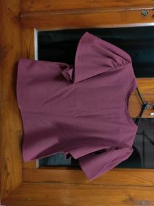 Cute Maroon Colour Top For Women