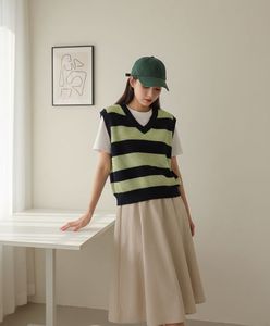 Striped Knit Vest