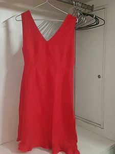 Women Midi Dress Red