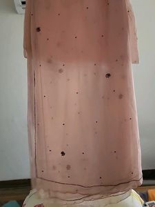 Embroidered Pink Dress