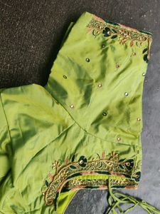 Embroidered Green Top