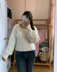 White Knit Sweater