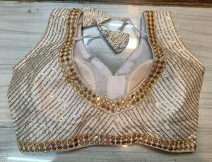 White Designer Blouse