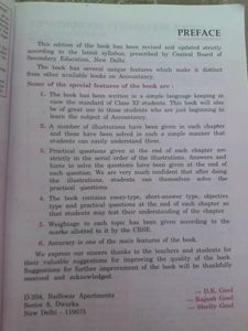 Accounts Book/ Class 11th