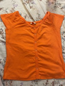 Orange Color Top