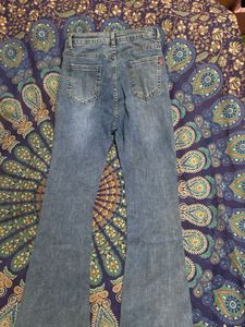 Split Hem Flare Jeans