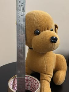 Brown dog soft toy