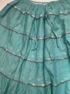 Tiered Blue Skirt