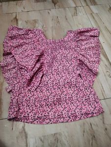 Pink Floral Top