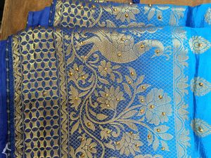 Elegant Blue Banarasi Saree