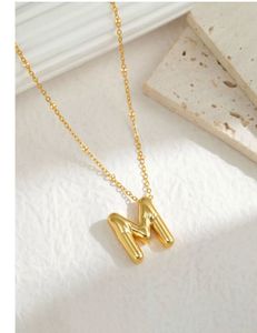 Gold &#39;M&#39; Initial Bubble Letter Chain🎀