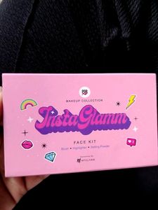 My Glam Face Kit With Blush Highlighter &Powder
