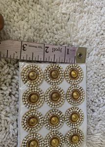 12 Piece Golden Big Round Zarkan Patch @Rs 100
