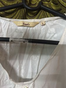 White Embroidered Top