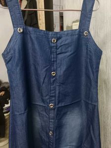 Denim Button-Down Dress