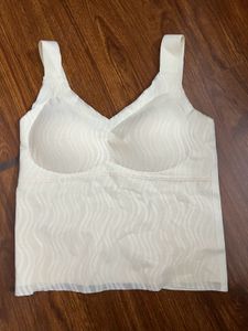 White Padded Tank Top