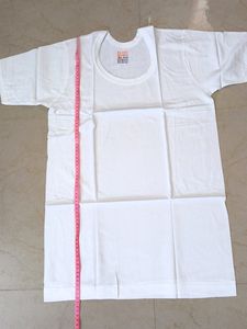 Dixcy Scott Originals 95cm(XL size) 100% Cotton Round Neck With Sleeve Vest For Mens