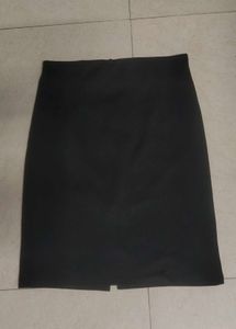 Straight Black Mini Skirt Women