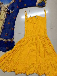 Yellow Sundress With Shrug