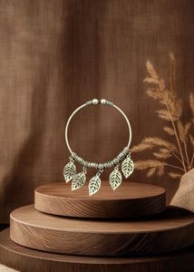 Leaf Charm Bangle