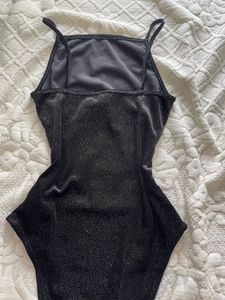 H&amp;M Black Shimmery Bodysuit 😍