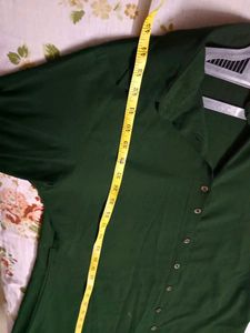 Green Button-Down Dress