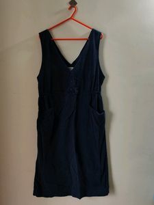 Denim Dress With Pockets