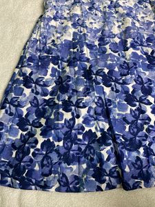 Blue Printed Frok For Women