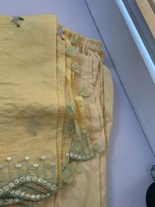 Yellow Designer Kurta Salwar Set