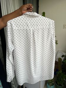 Uniqlo Polka Dot Button Down Shirt