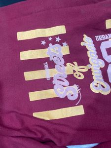 Two-Tone Graphic Sweatshirt