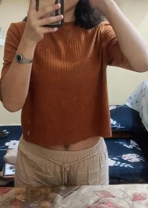 Casual Brown Top