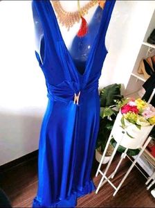 Elegant Blue Maxi Dress
