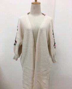 Floral Embroidered Cardigan