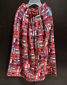 Skirt With Attach Shorts For  4-6 Years Girl