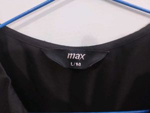 Black Chiffon Top
